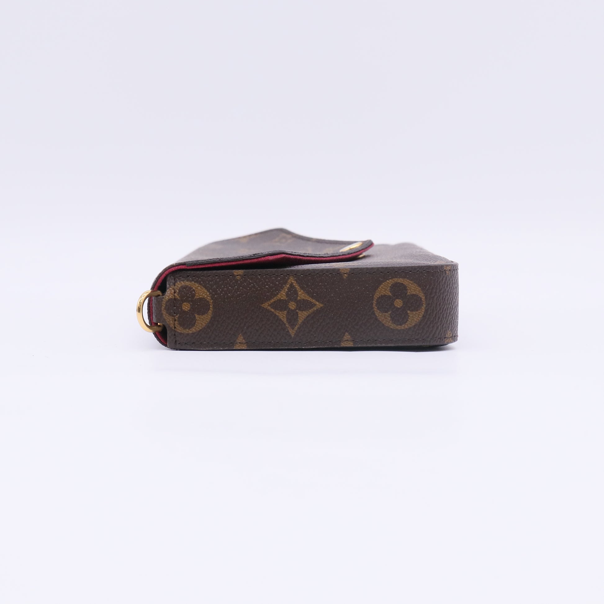 Louis Vuitton Monogram Pochette Felicie Chain Wallet Fuchsia B23887