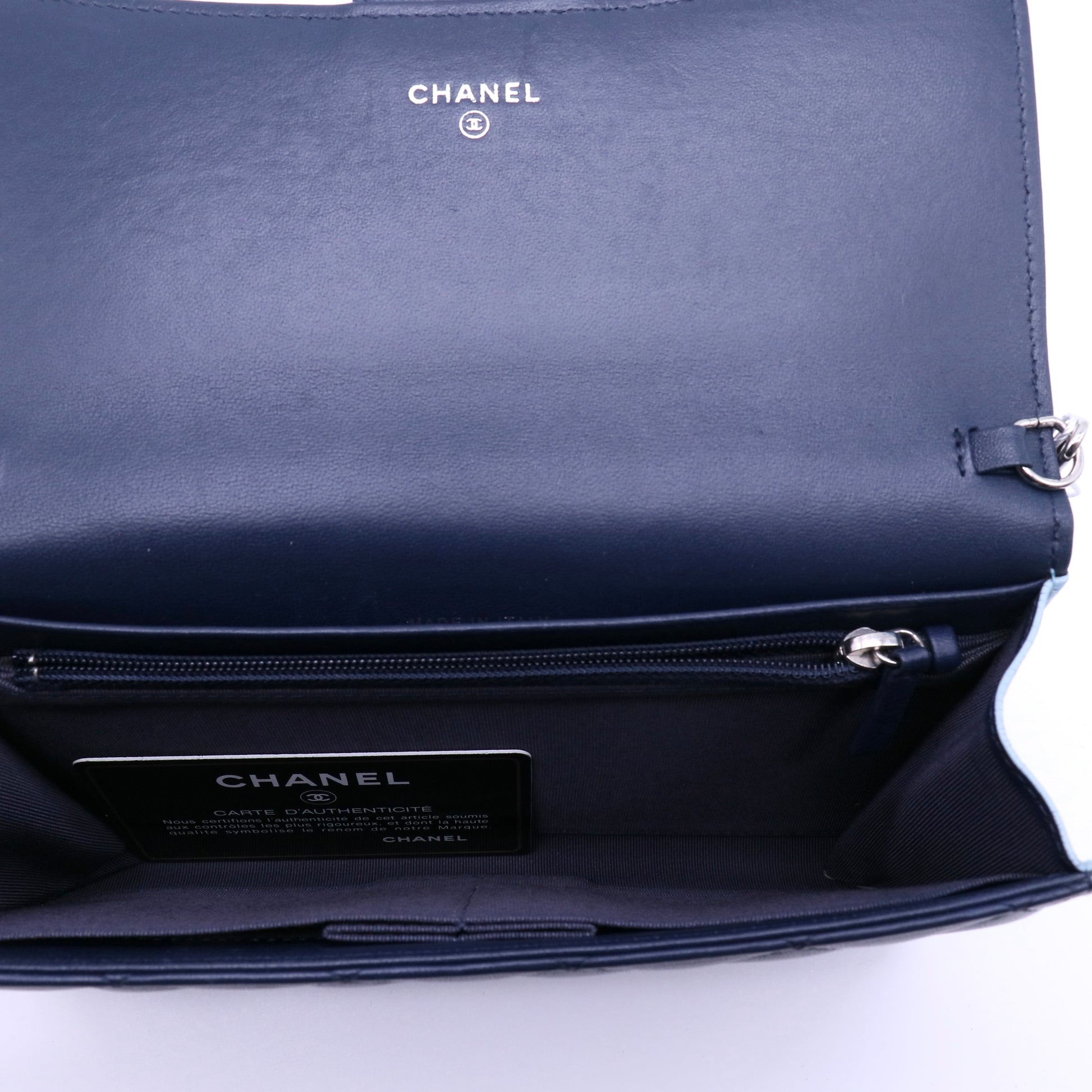 Wallet on Short Chain Quilted Lambskin Twins LDJ4029