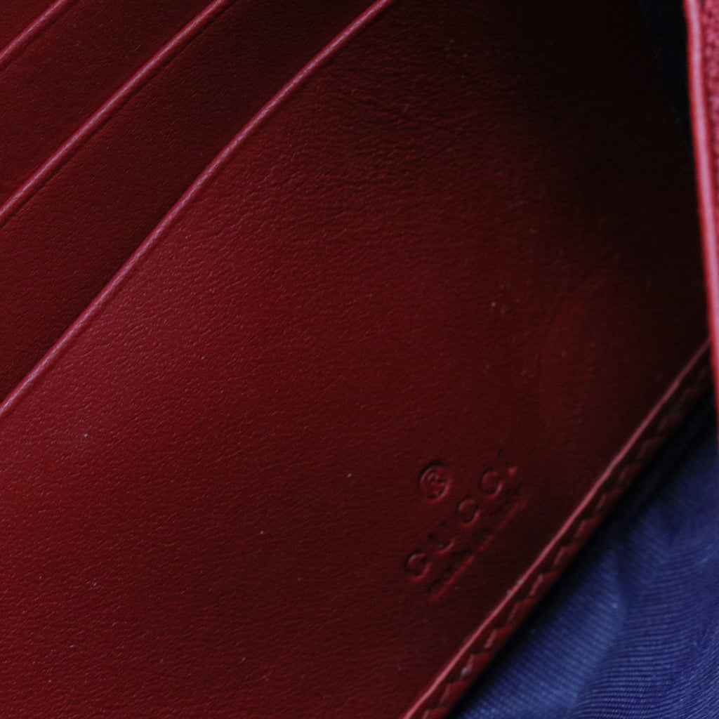 Continental Wallet Blooms Print GG Coated Canvas