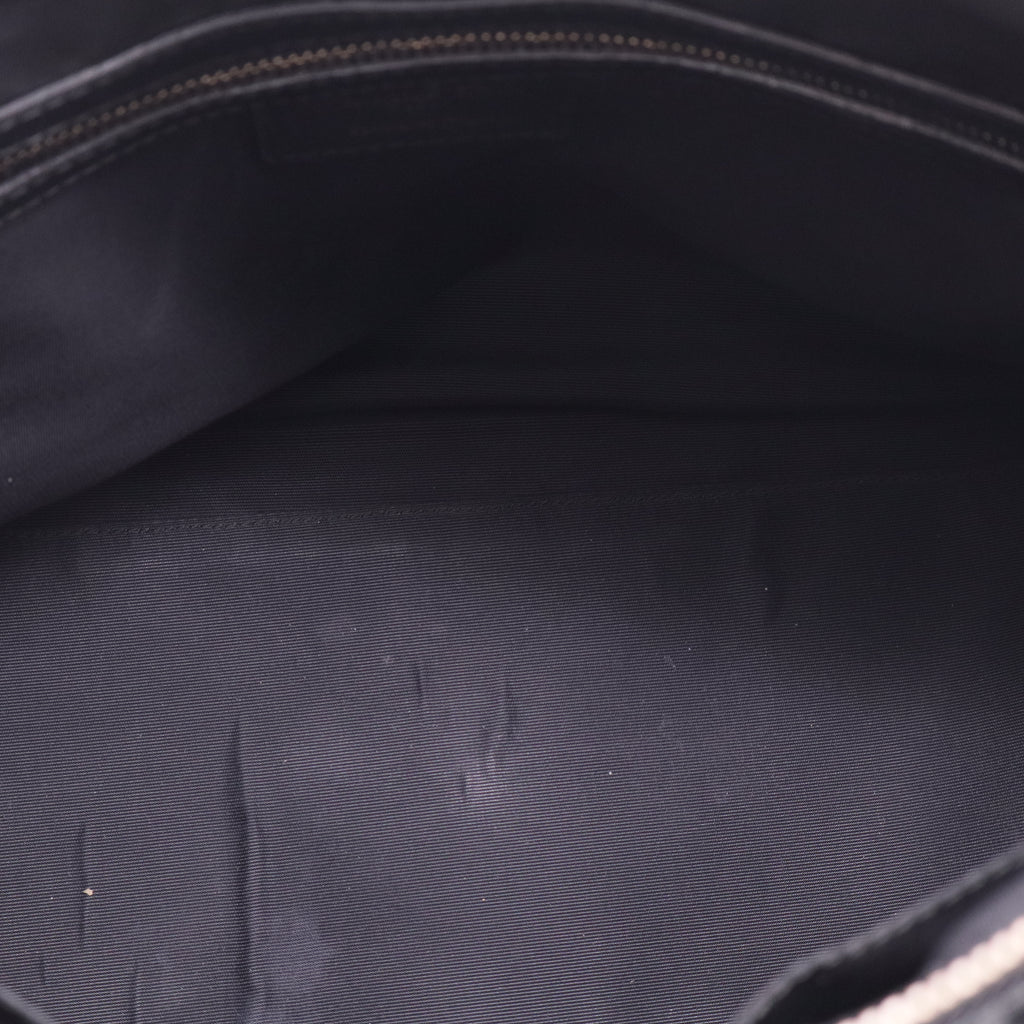 Dior Black Cannage Leather Side Pocket Satchel Twins