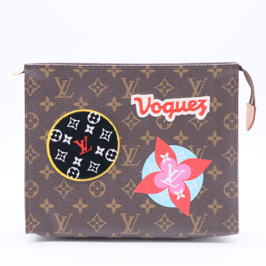 Monogram Travel Stickers Toiletry Pouch 26 for gisel