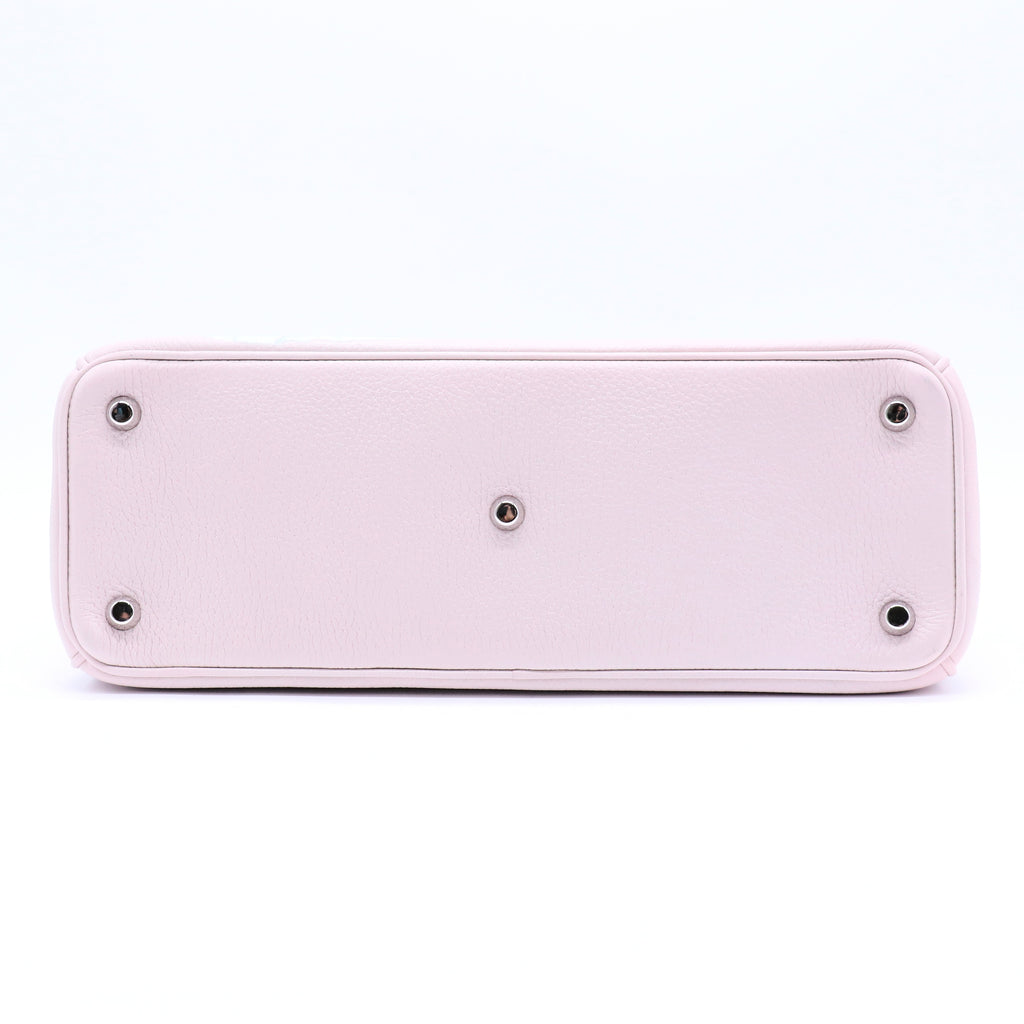 Dior Pink Floral Print Leather Medium Diorissimo Shopper Tote