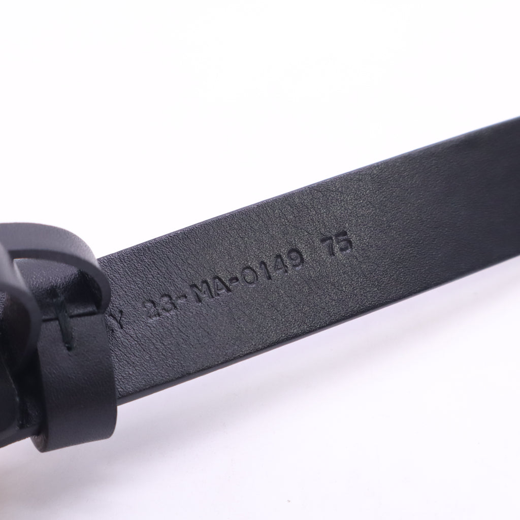 Calfskin Saddle Belt 75  Black W23715