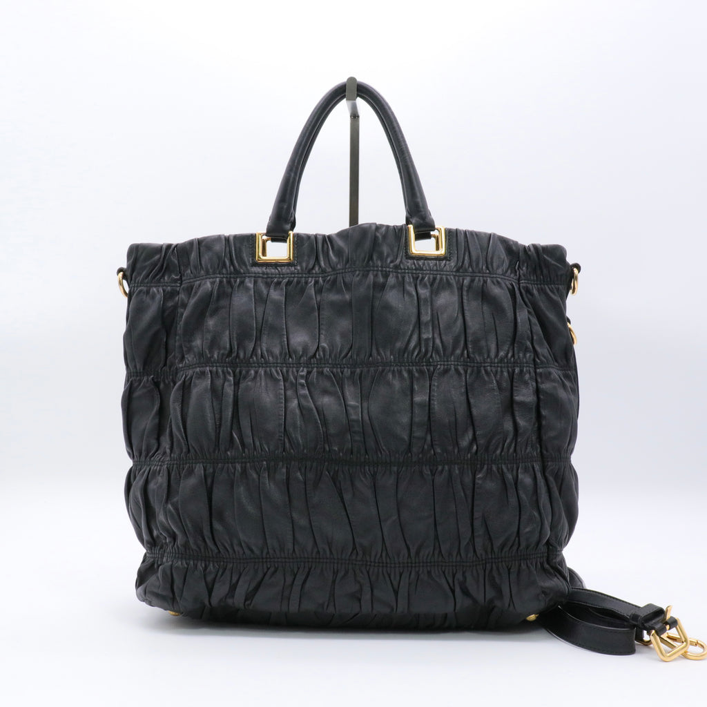 Nappa Gaufre Tote w/ Strap twins