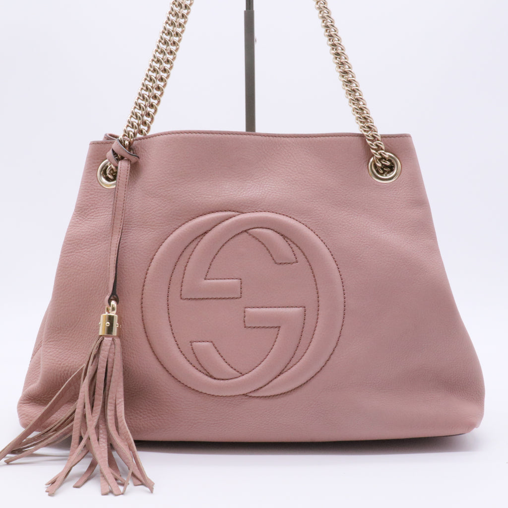 Cellarius Calfskin Medium Soho Chain Shoulder Bag Dark Cipria