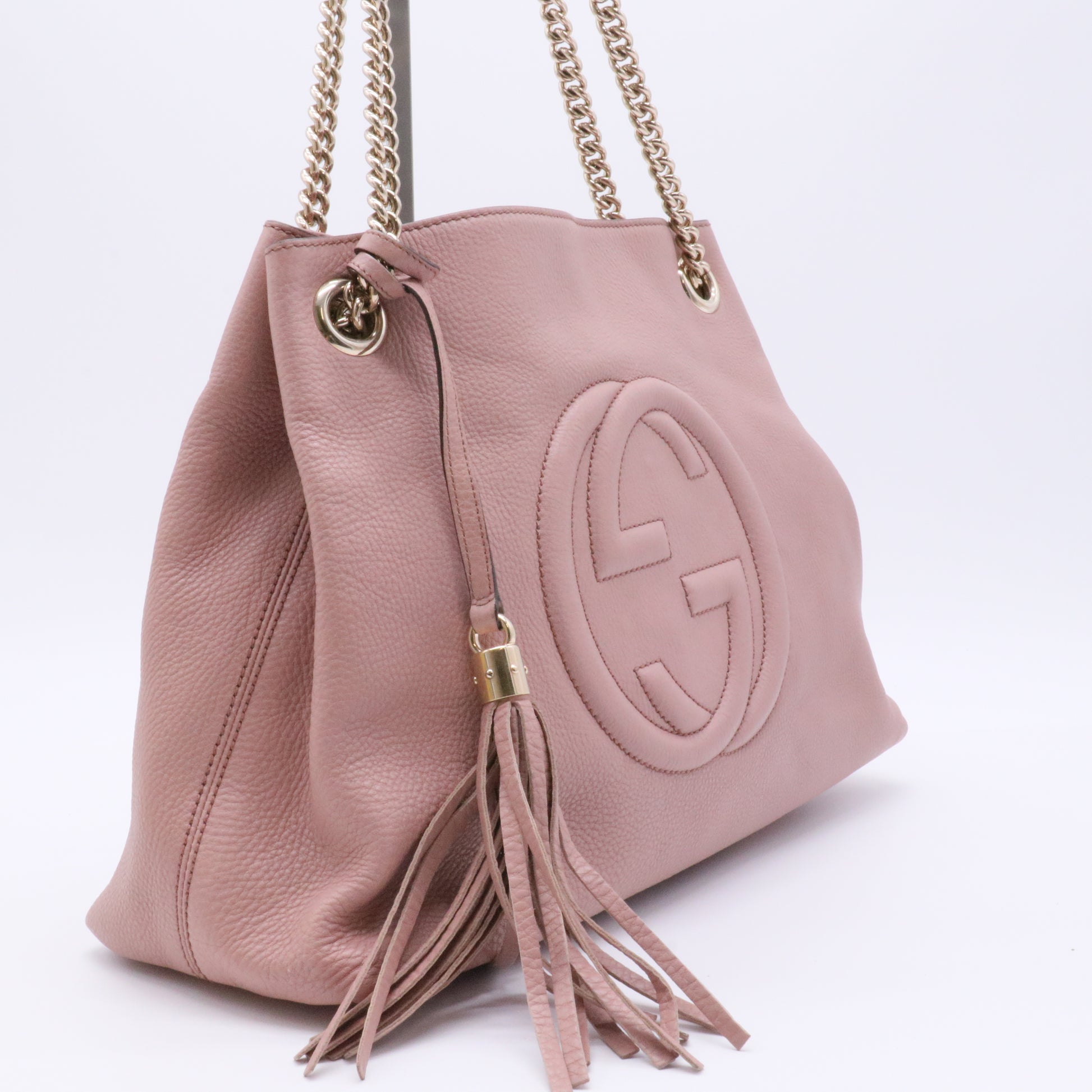 Cellarius Calfskin Medium Soho Chain Shoulder Bag Dark Cipria