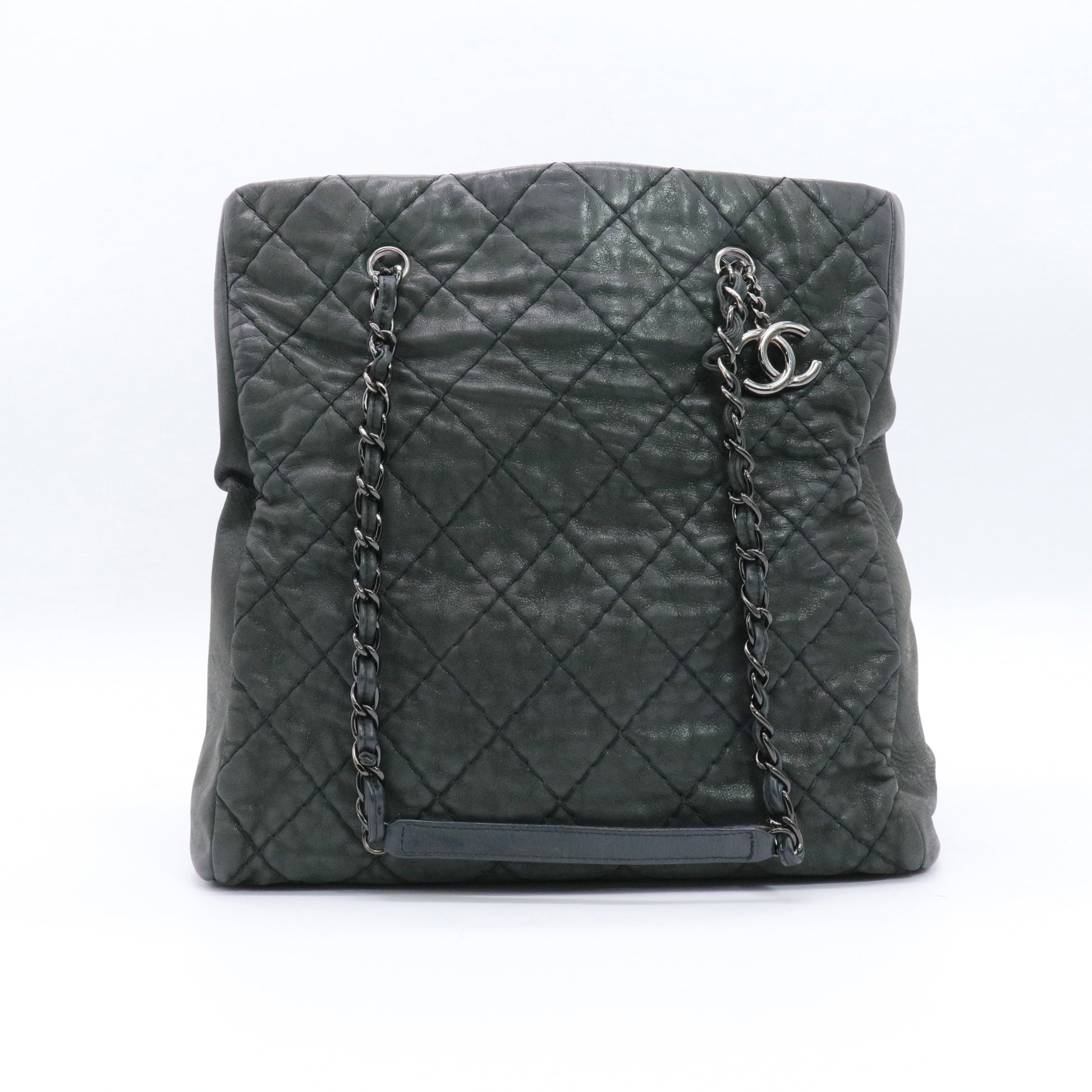 Black Leather Shoulder Bag twins