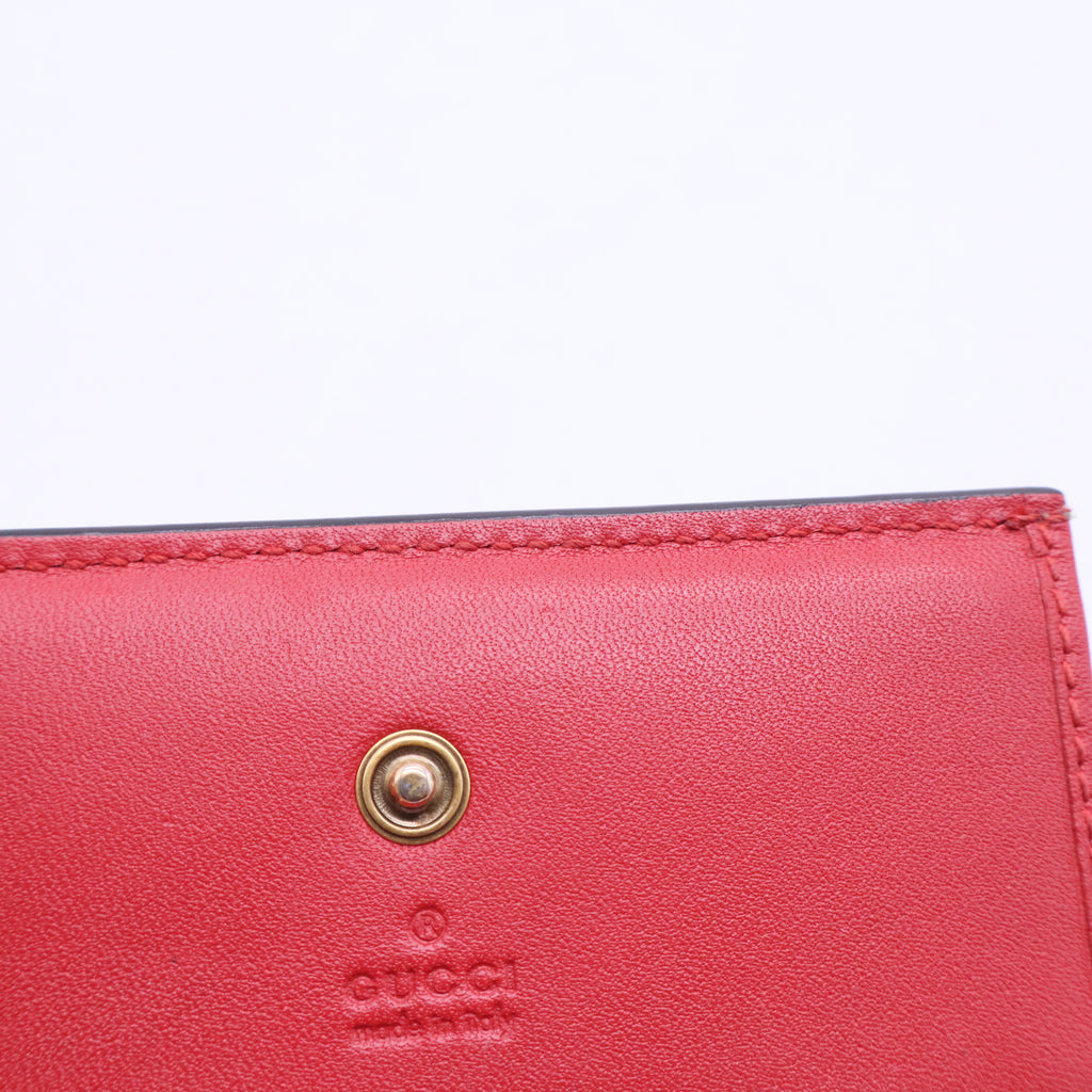 GG Supreme Cherry Compact Wallet W20071