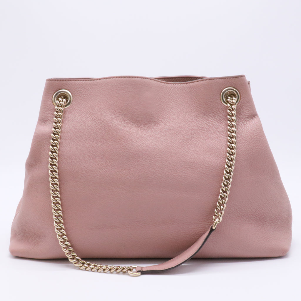 Cellarius Calfskin Medium Soho Chain Shoulder Bag Dark Cipria