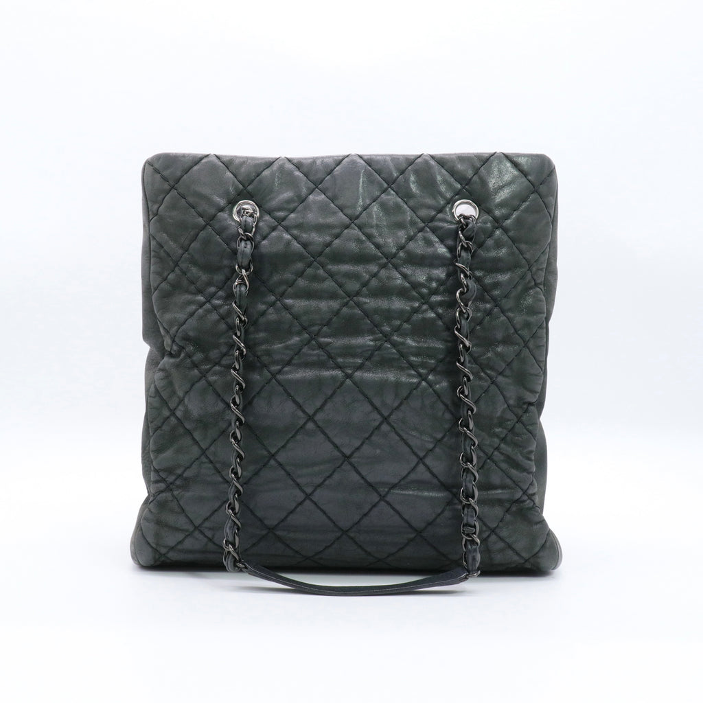 Black Leather Shoulder Bag twins