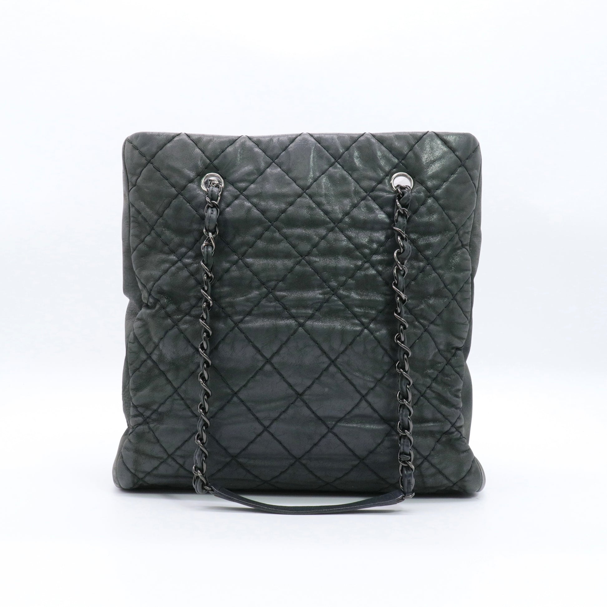 Black Leather Shoulder Bag twins