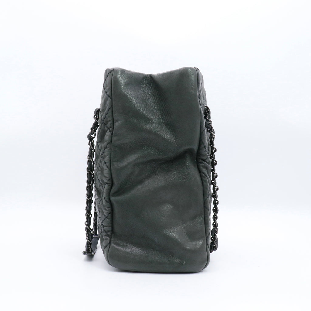 Black Leather Shoulder Bag twins