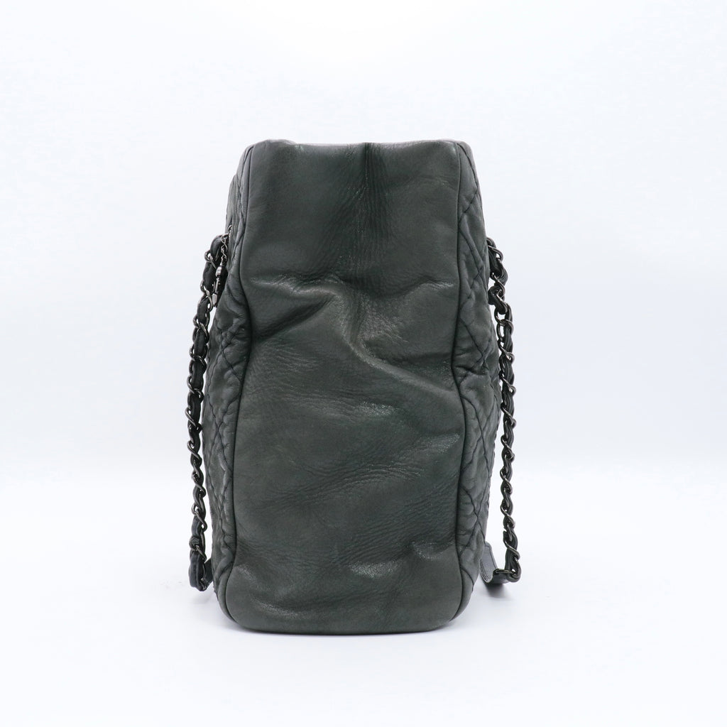 Black Leather Shoulder Bag twins