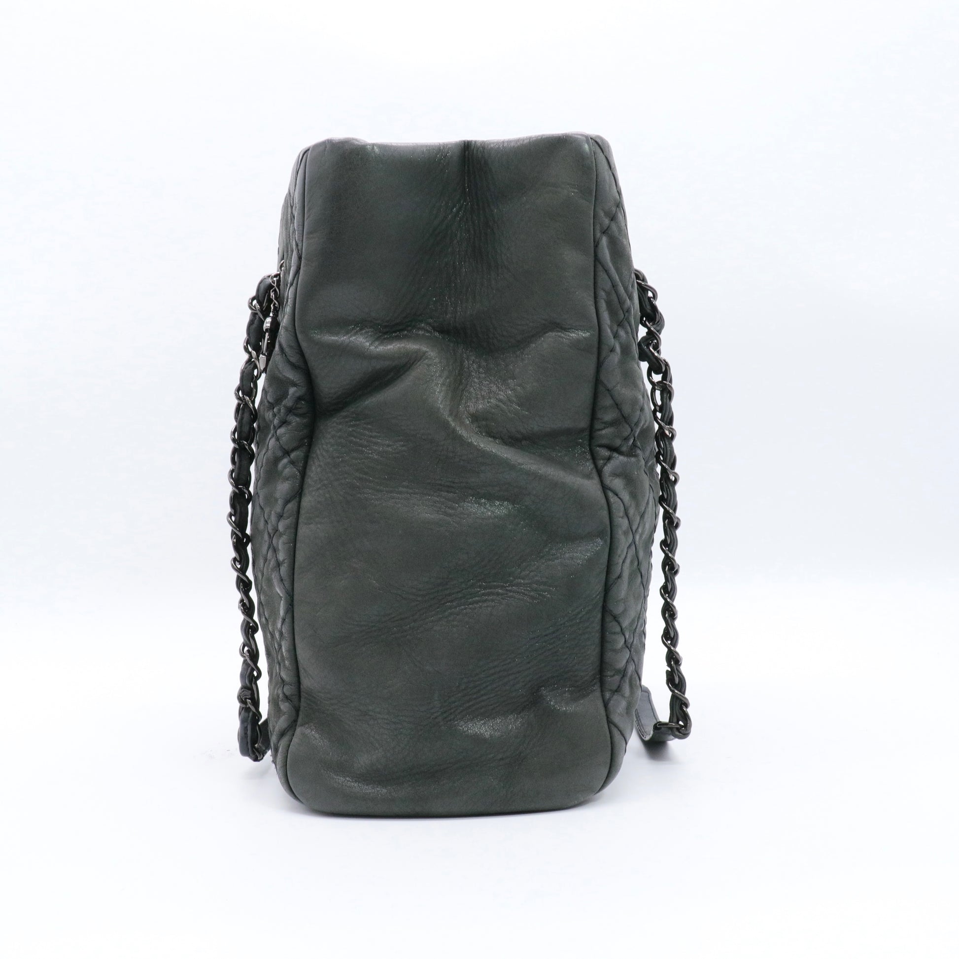 Black Leather Shoulder Bag twins