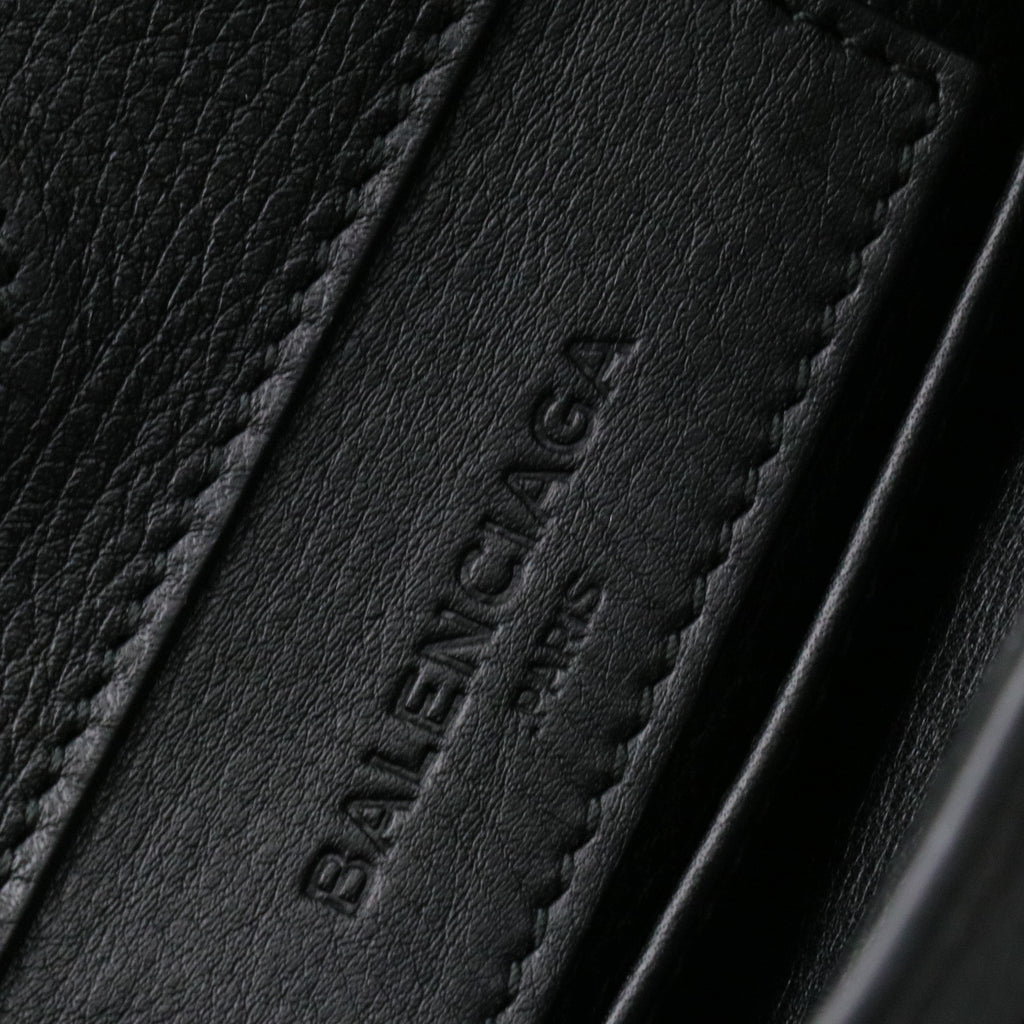 Calfskin Papier Mini A4 Zip Around Tote Black