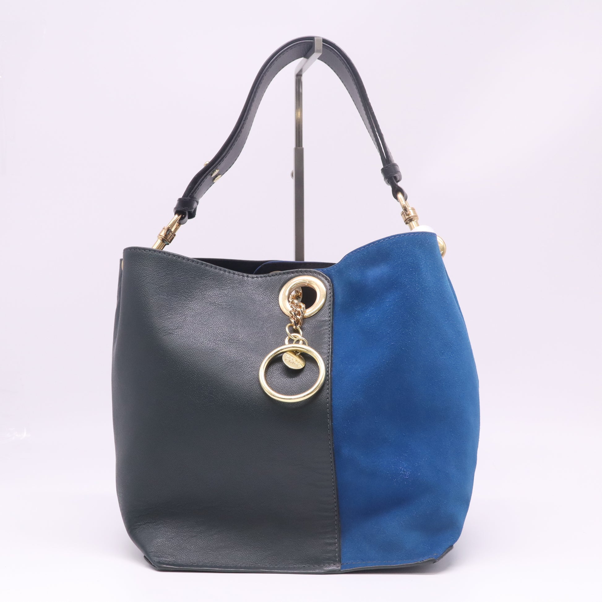 See by Chloé Gaia Medium Two-Tone Carryall Tote Bag B23155