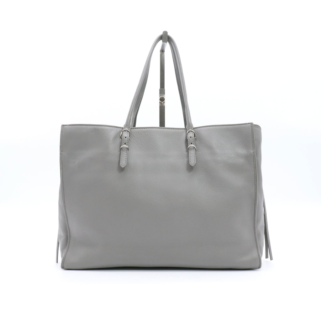 Veau Papier A4 Zip Around Tote Grey