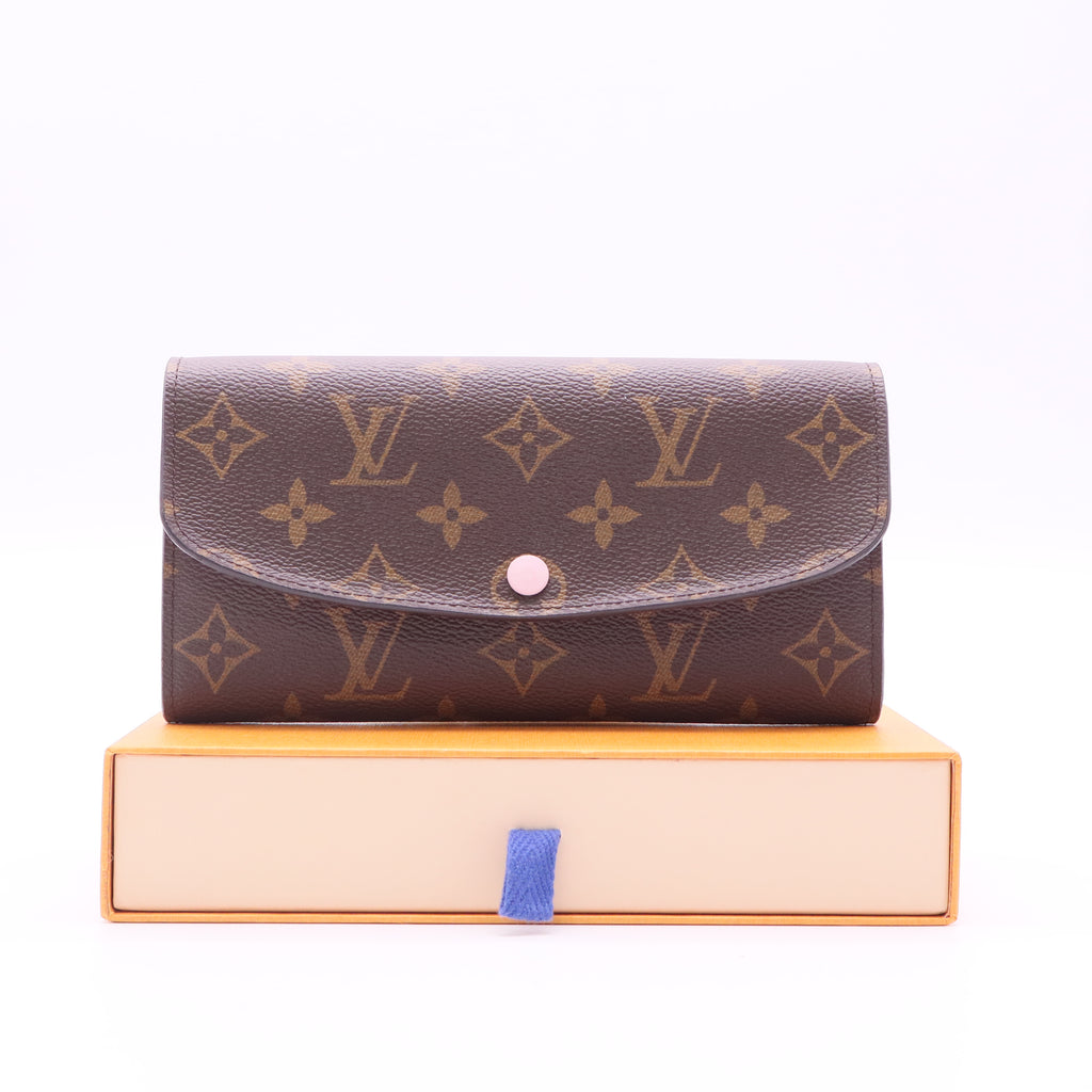 louis vuitton Monogram Emilie Portefeuille marron twins