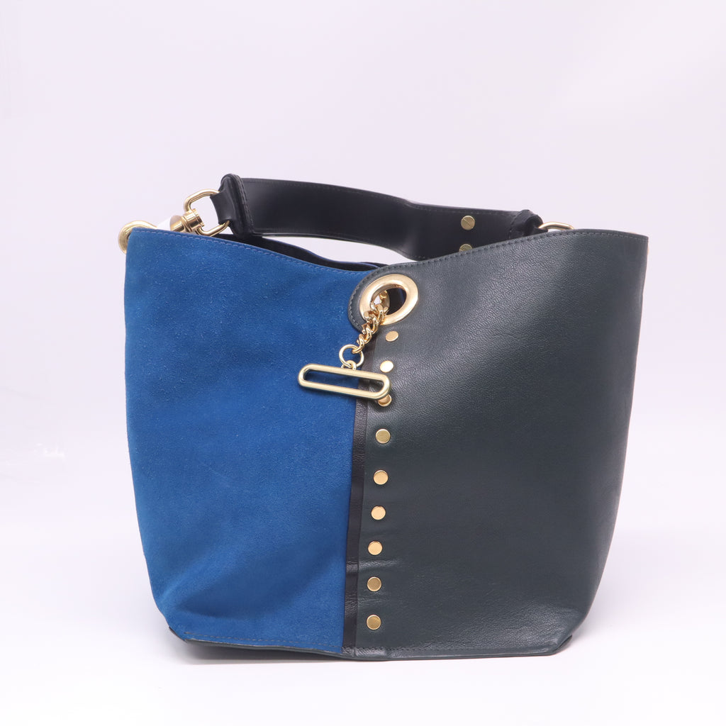 See by Chloé Gaia Medium Two-Tone Carryall Tote Bag B23155
