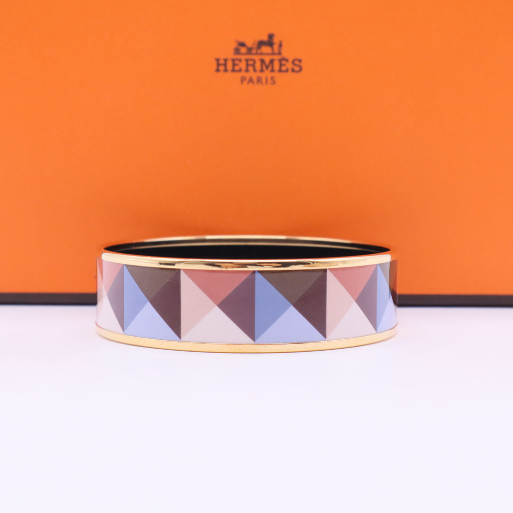 Wide Enamel Bangle Bracelet W20243
