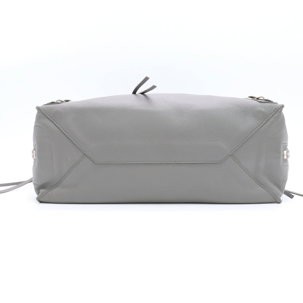 Veau Papier A4 Zip Around Tote Grey