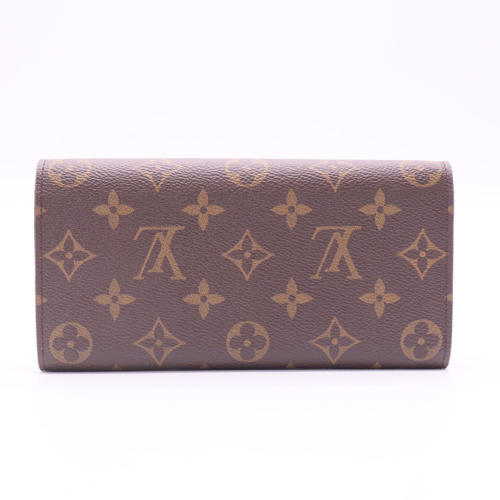 louis vuitton Monogram Emilie Portefeuille marron twins