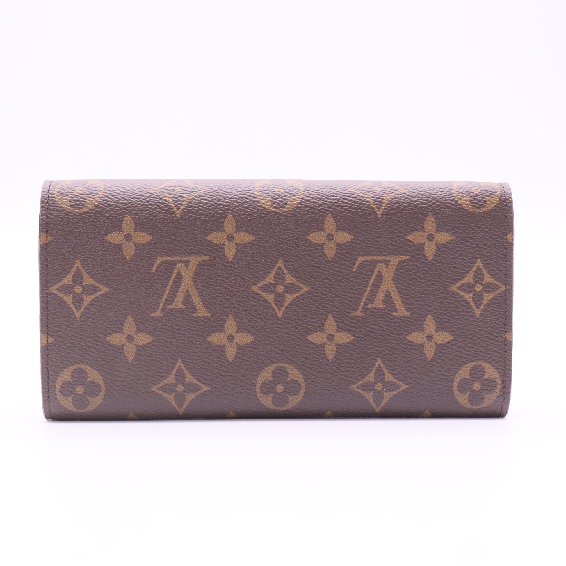 louis vuitton Monogram Emilie Portefeuille marron twins