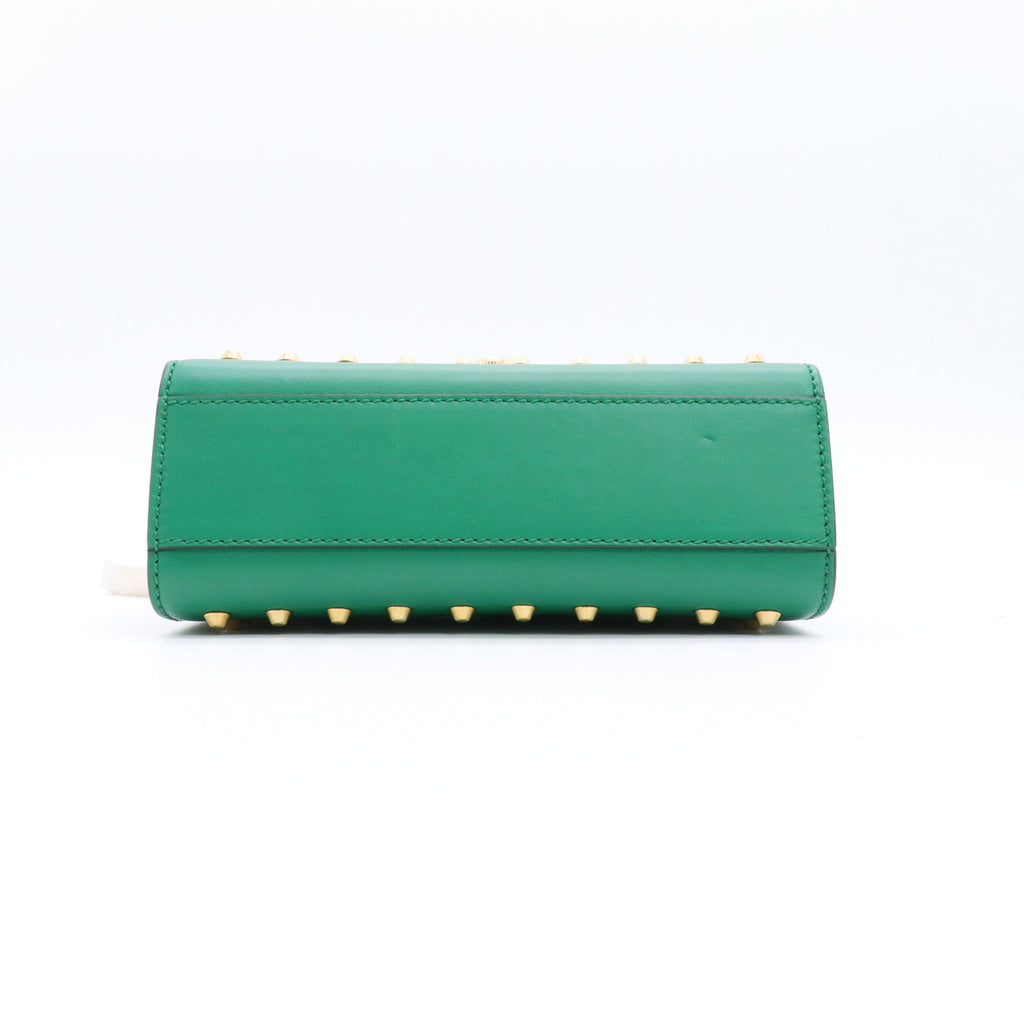 Pearly Padlock Shoulder Bag Studded Leather Small twins