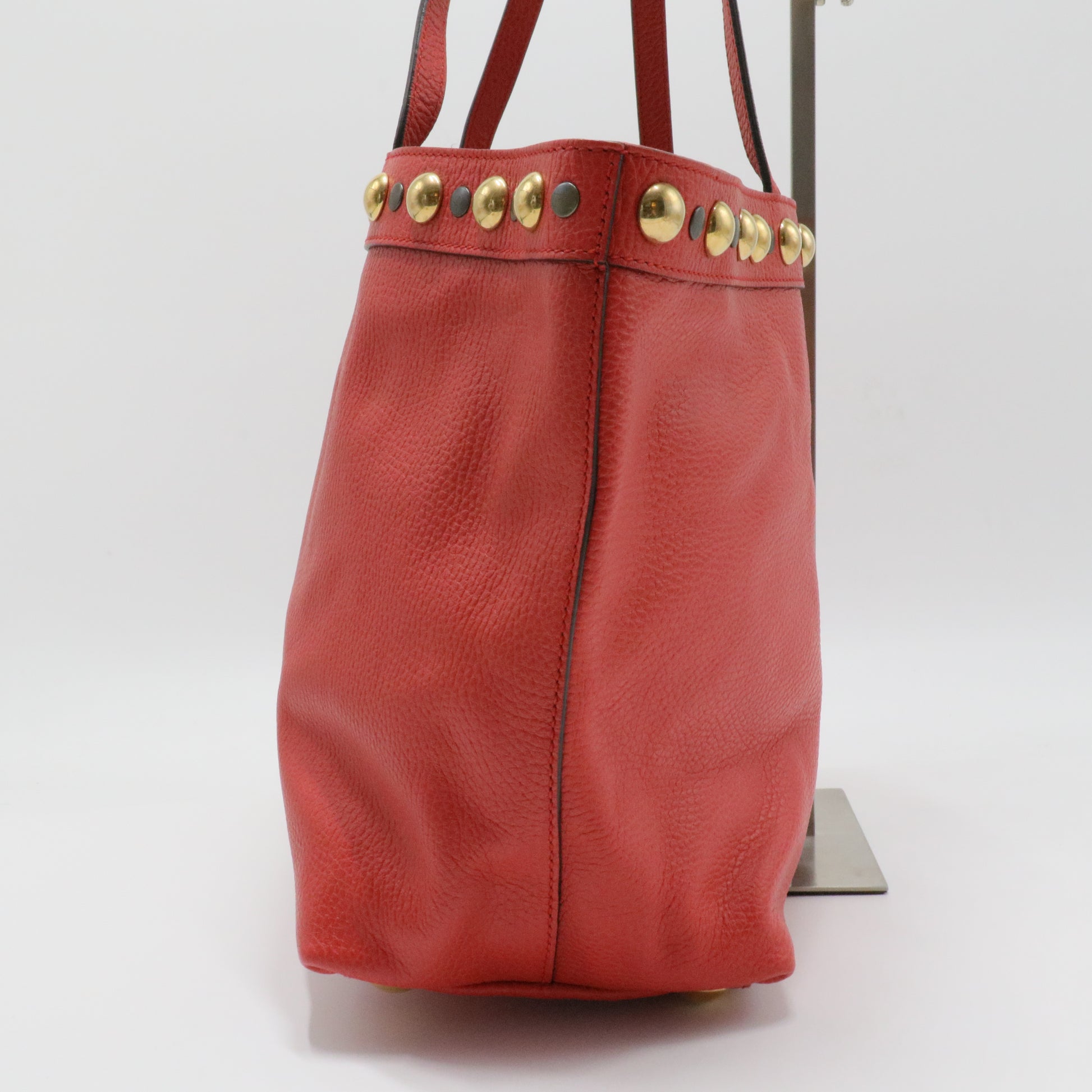 Guccissima Medium Babouska Shopping Tote Red