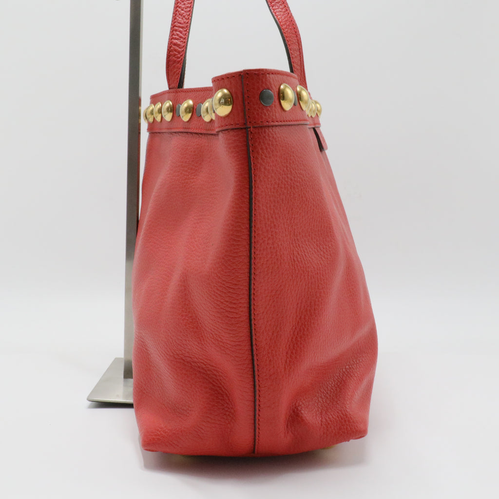 Guccissima Medium Babouska Shopping Tote Red