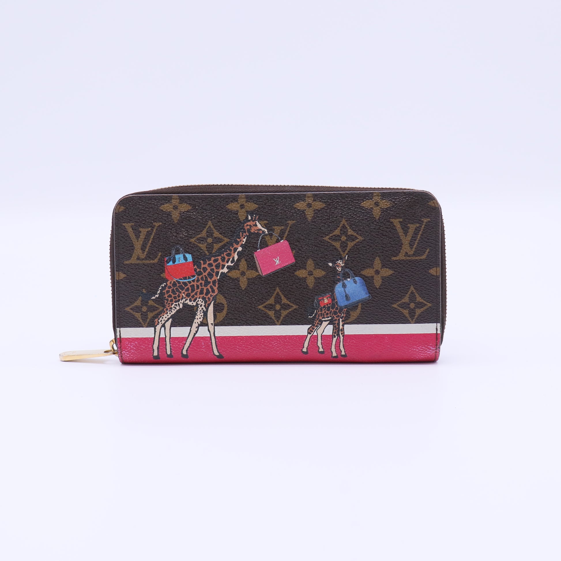 Louis Vuitton Limited Edition Monogram Canvas Illustre Zippy Wallet twins LDJ4038
