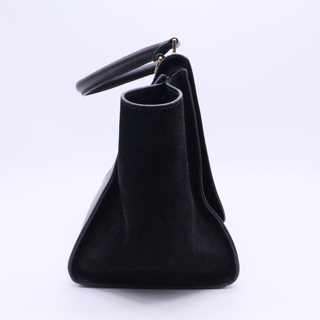 Trapeze Crocodile Embossed Handbag B12342