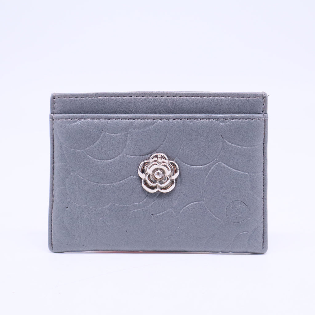 Classic Card Holder Camellia Caviar W20614