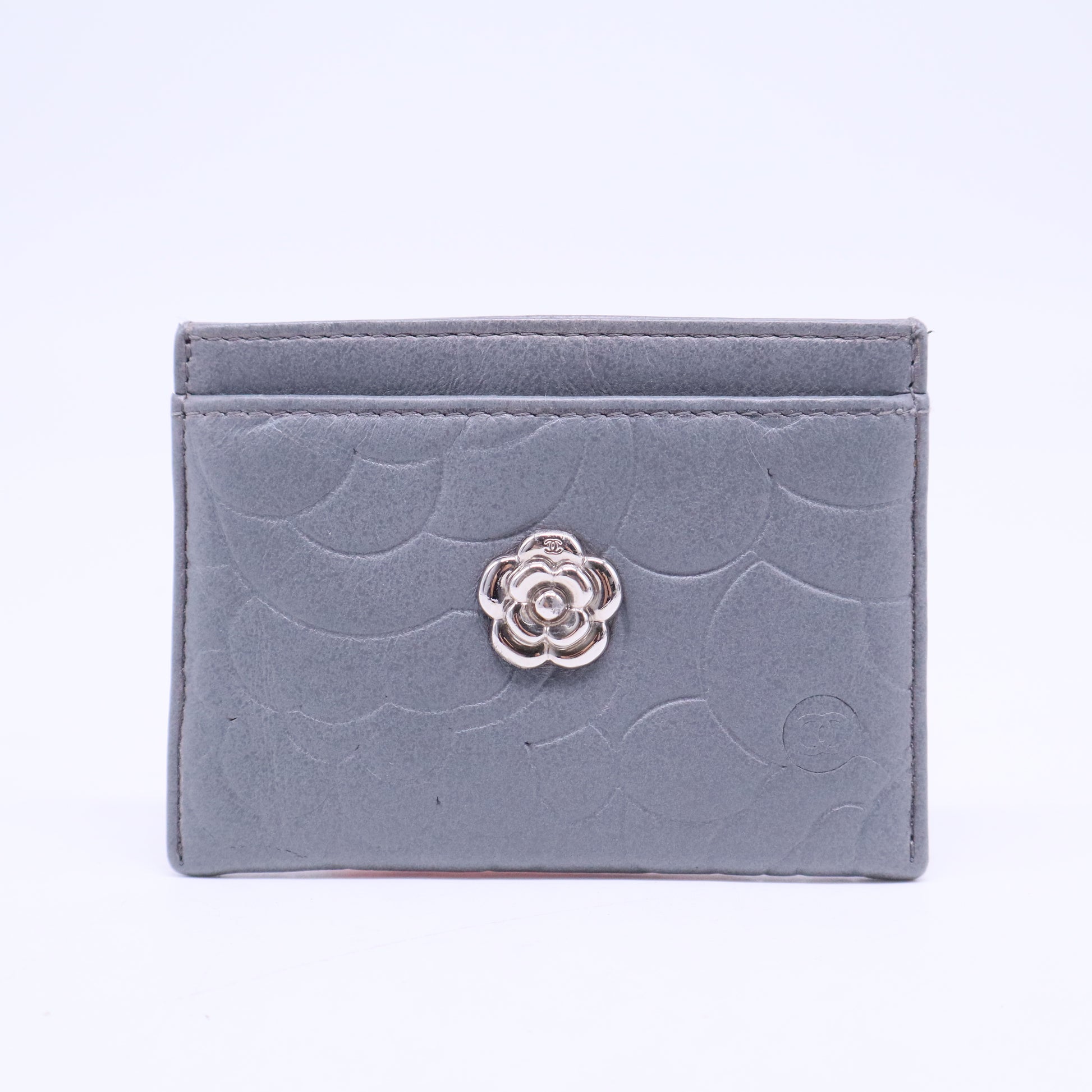 Classic Card Holder Camellia Caviar W20614