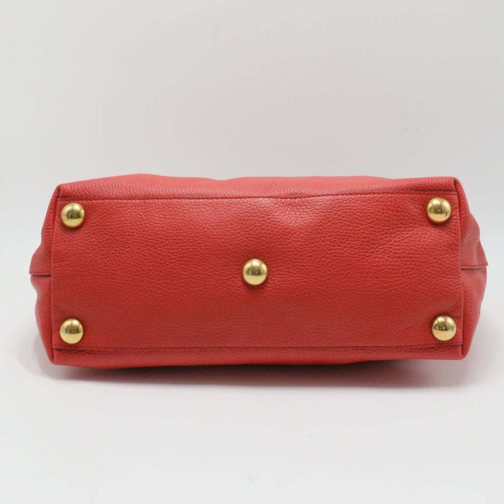 Guccissima Medium Babouska Shopping Tote Red