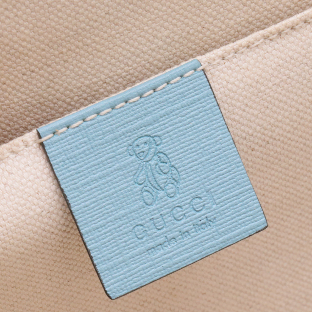 Beige/Ebony GG Supreme Coated Canvas Lightning Print Backpack Bag