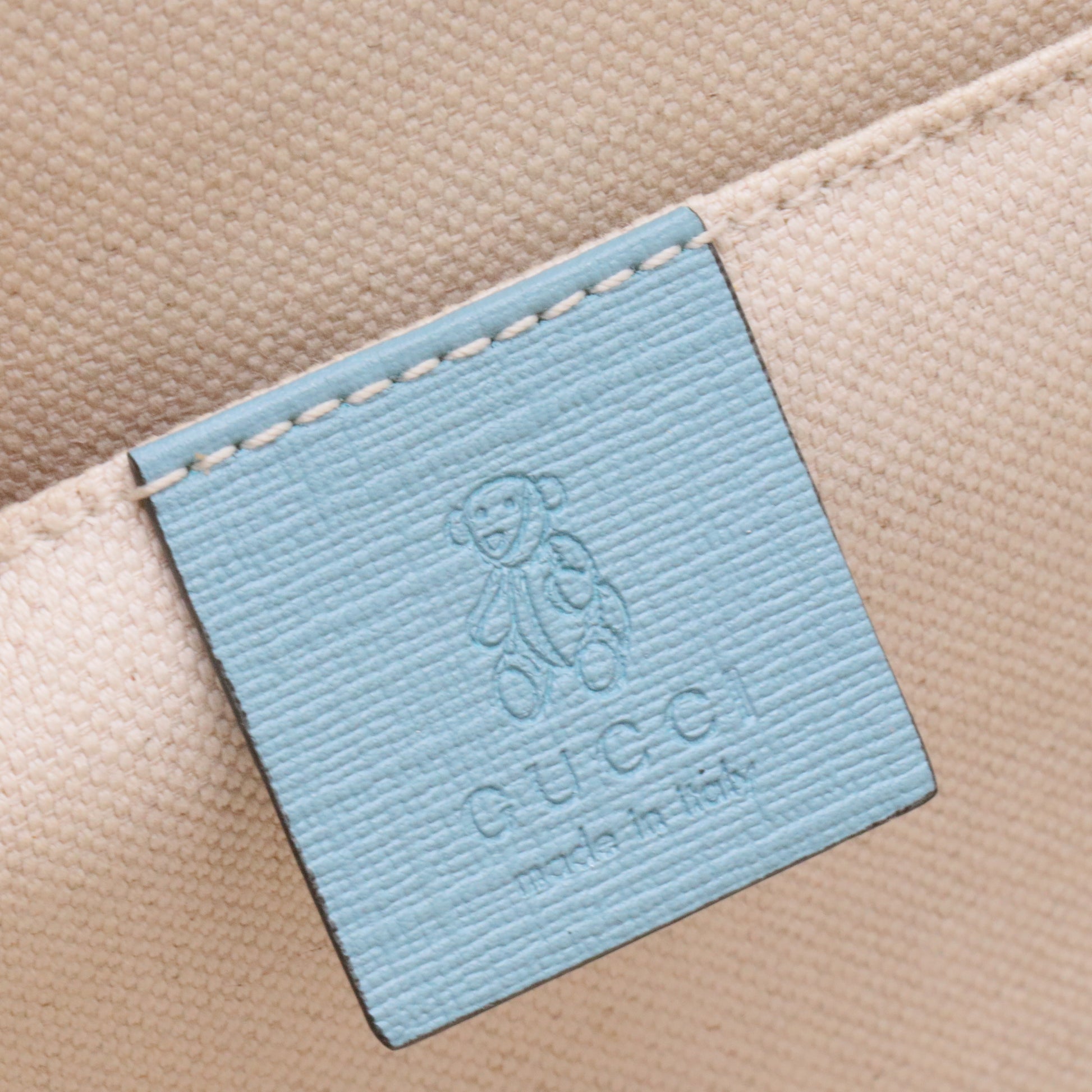 Beige/Ebony GG Supreme Coated Canvas Lightning Print Backpack Bag