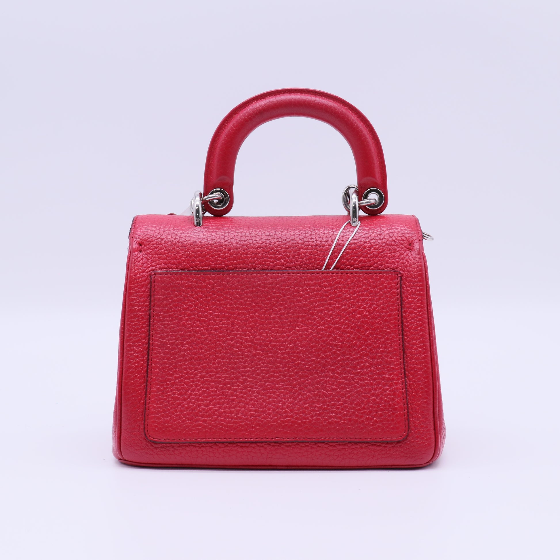 Christian Dior Red Pebbled Leather Be Dior Small Flap Bag twins LDJ4027