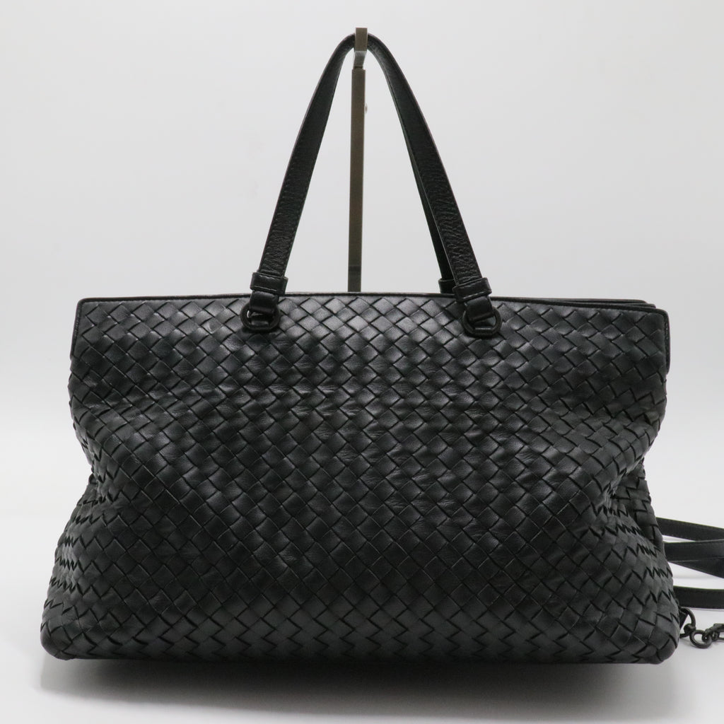 2-Pocket Convertible Tote Intrecciato Nappa Medium