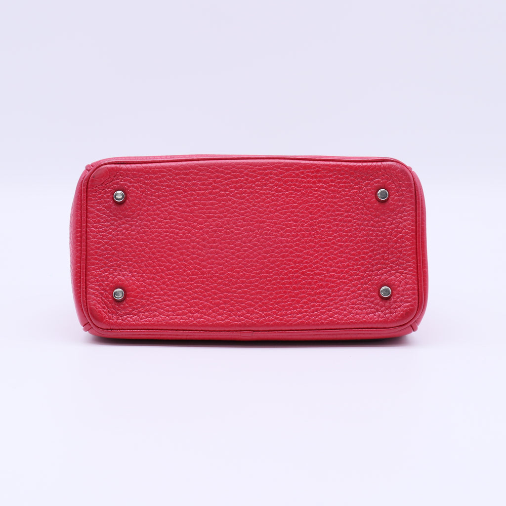 Christian Dior Red Pebbled Leather Be Dior Small Flap Bag twins LDJ4027