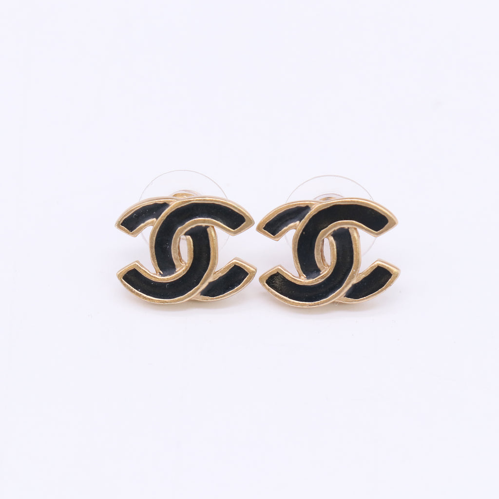 Chanel Repurposed Quilted Stud Earrings W22985