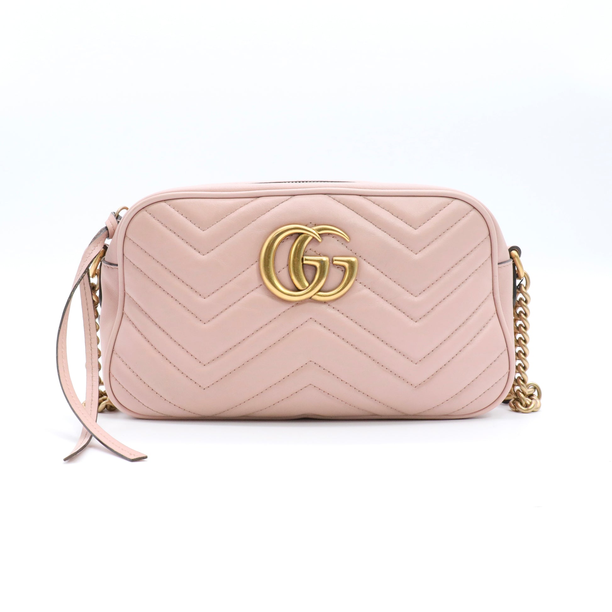 Calfskin Matelasse Small GG Marmont Chain Shoulder Bag twins