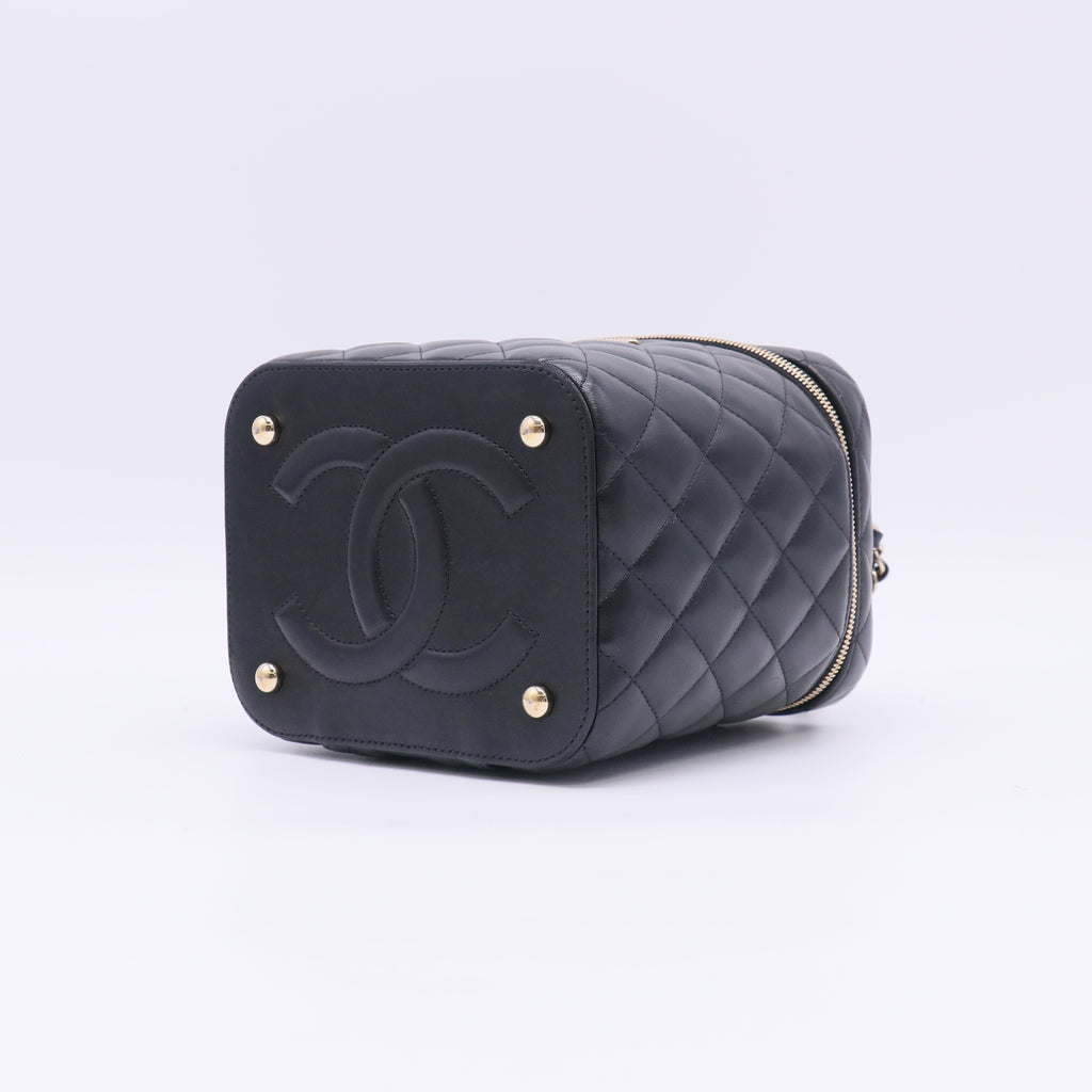 Chanel Classic Top Handle Vanity Case with Chain twins LDZ784