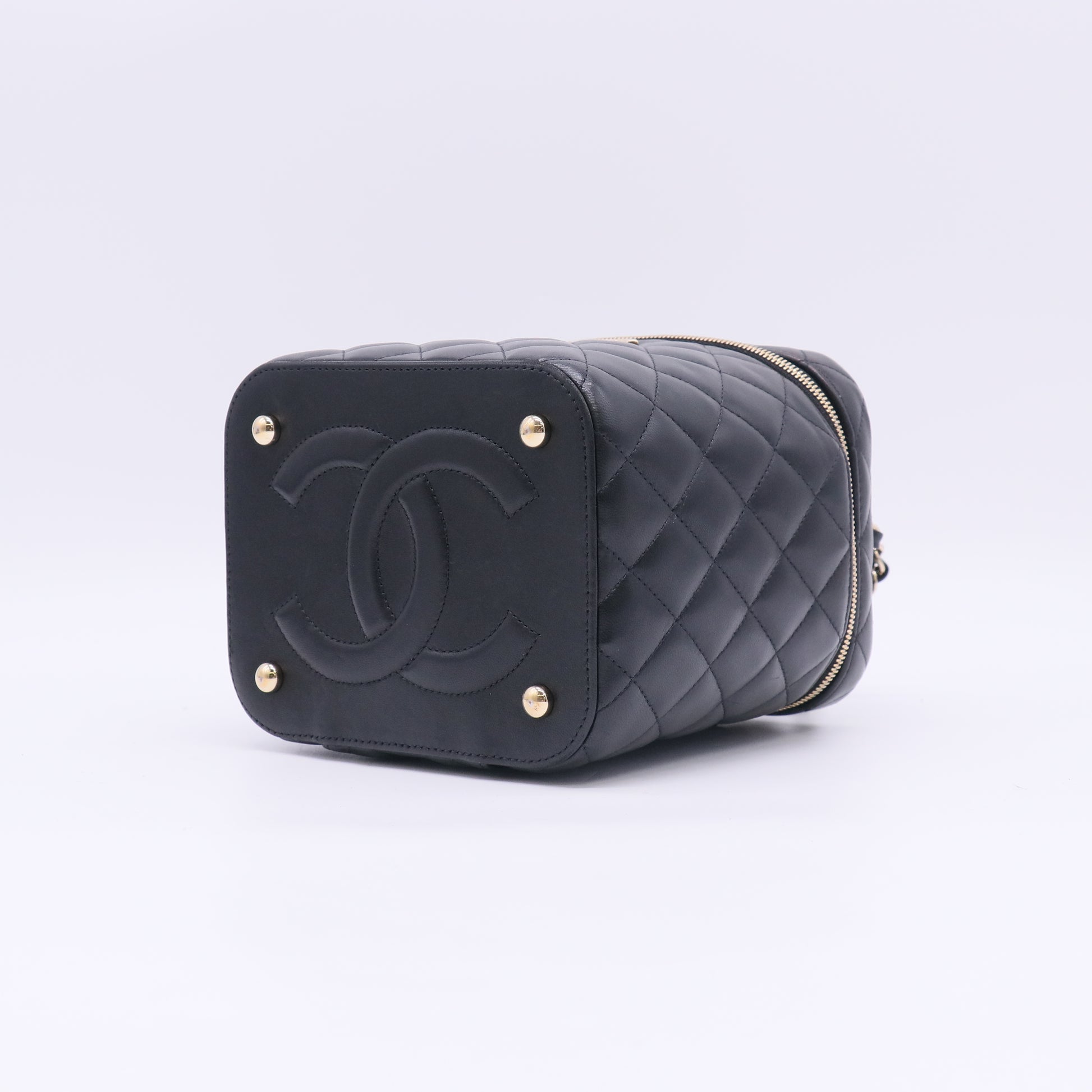 Chanel Classic Top Handle Vanity Case with Chain twins LDZ784
