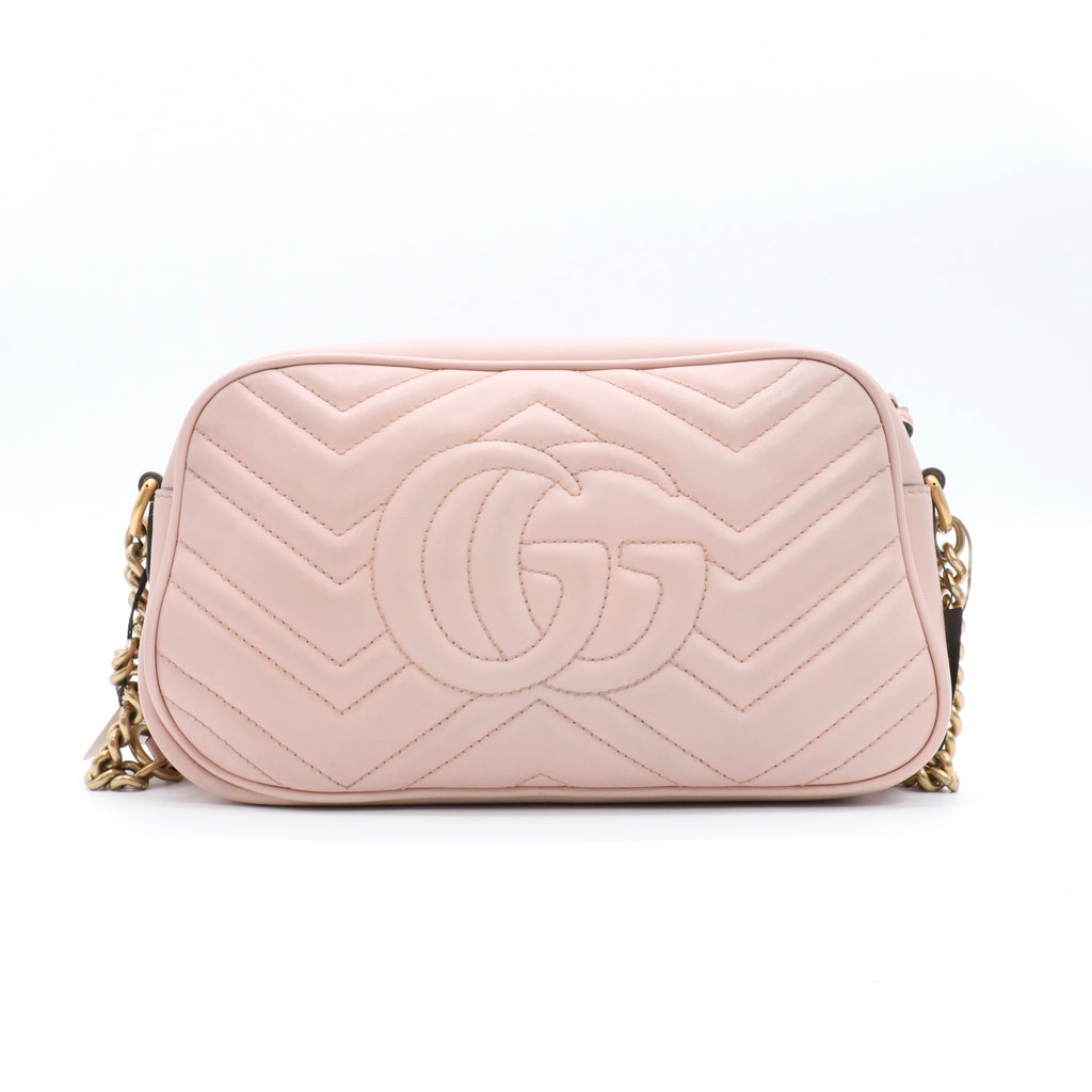 Calfskin Matelasse Small GG Marmont Chain Shoulder Bag twins