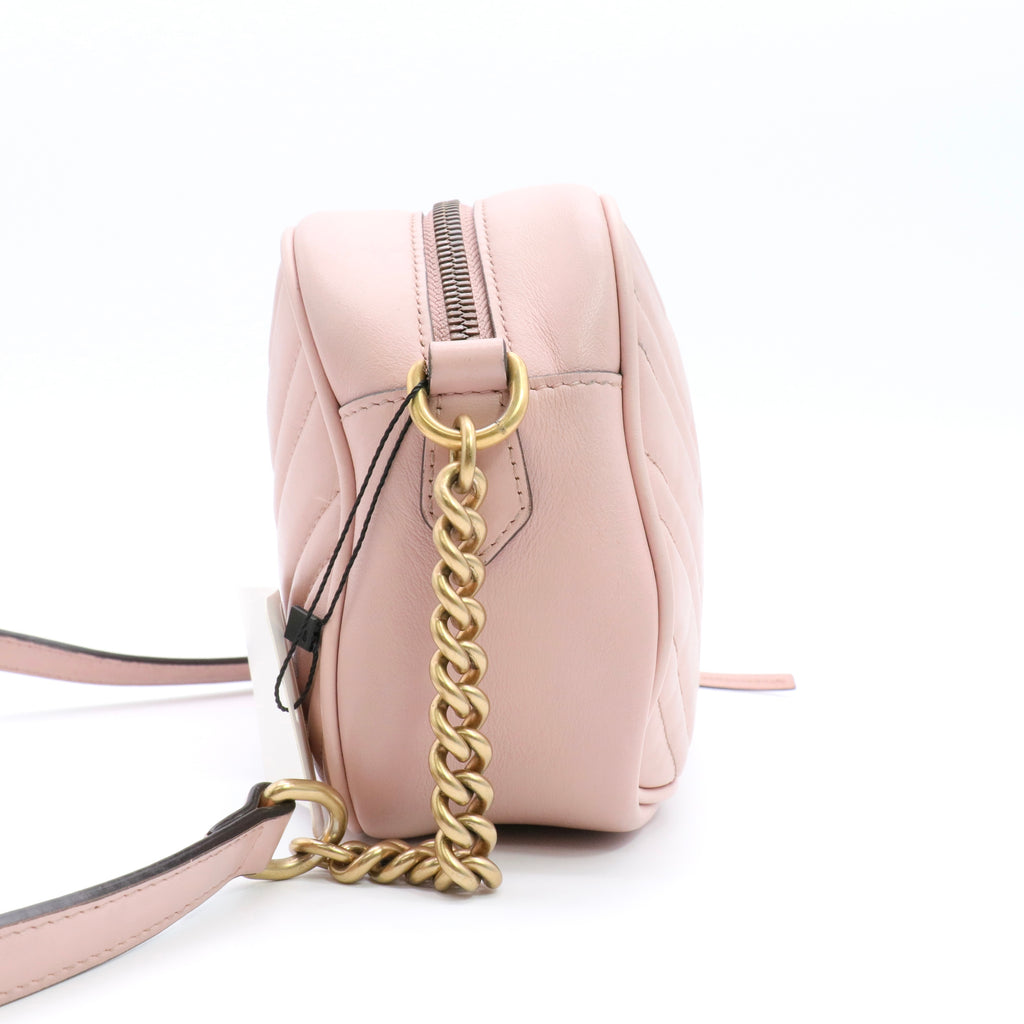 Calfskin Matelasse Small GG Marmont Chain Shoulder Bag twins