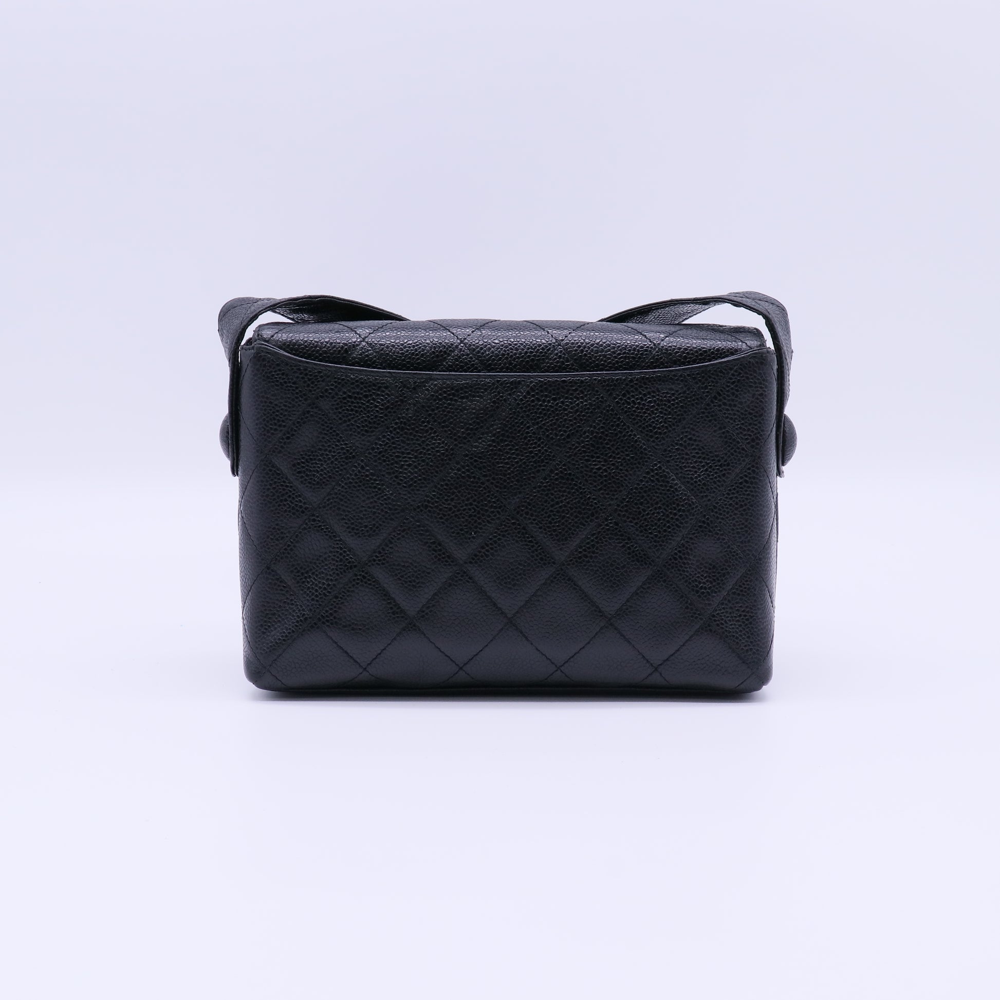 Vintage CC Box Bag Quilted Caviar Small Twins LDJ4037
