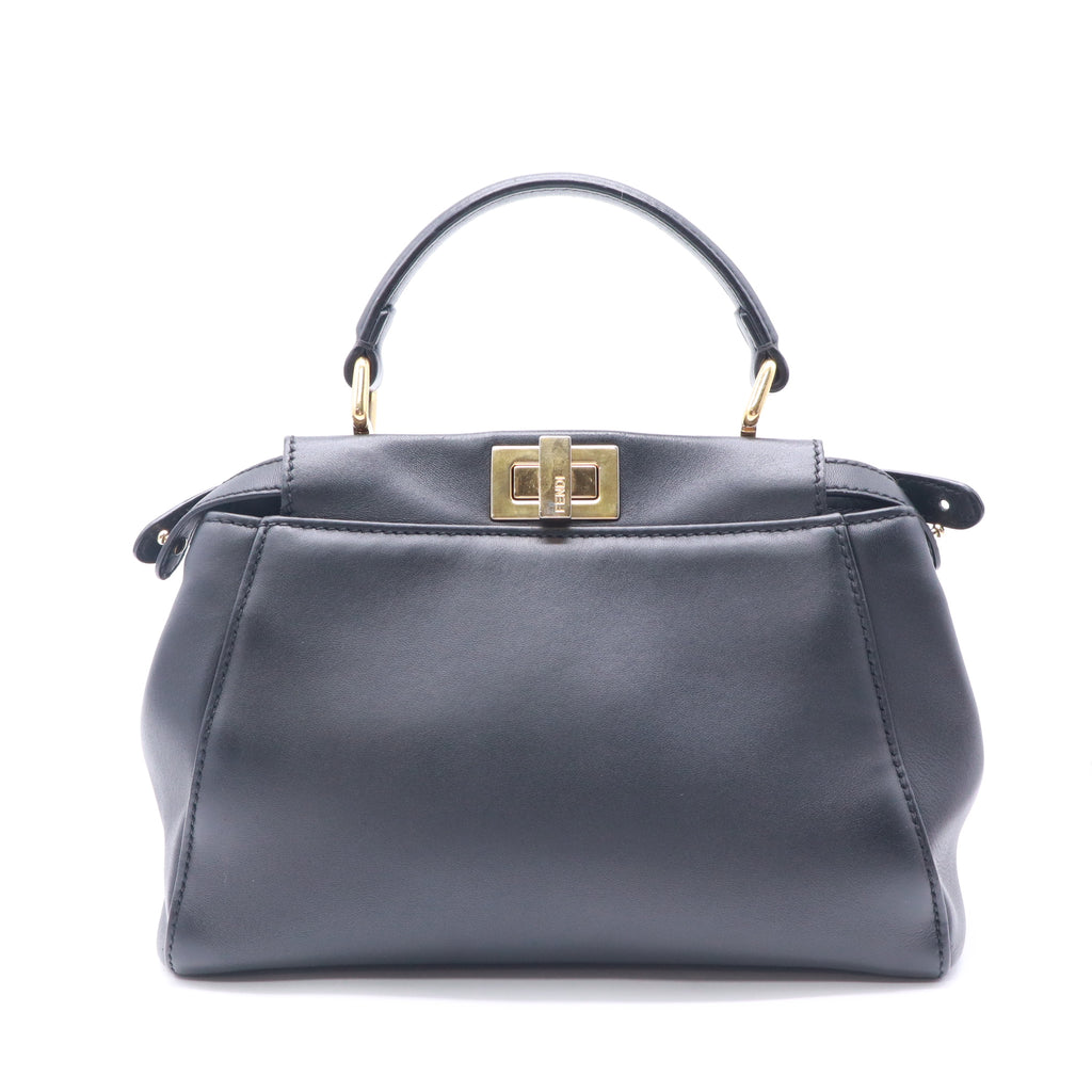 Fendi Leather Peekaboo Mini twins LDJ5402