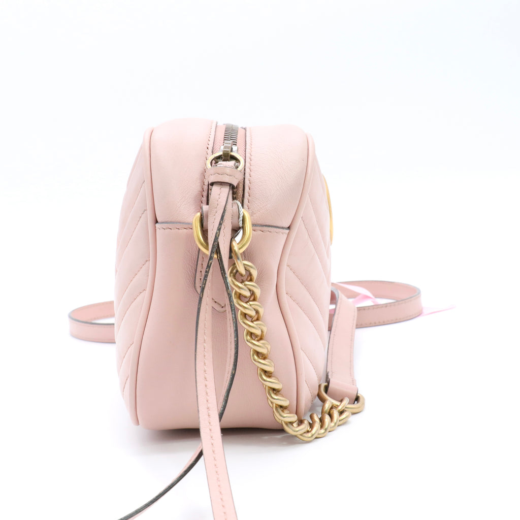 Calfskin Matelasse Small GG Marmont Chain Shoulder Bag twins