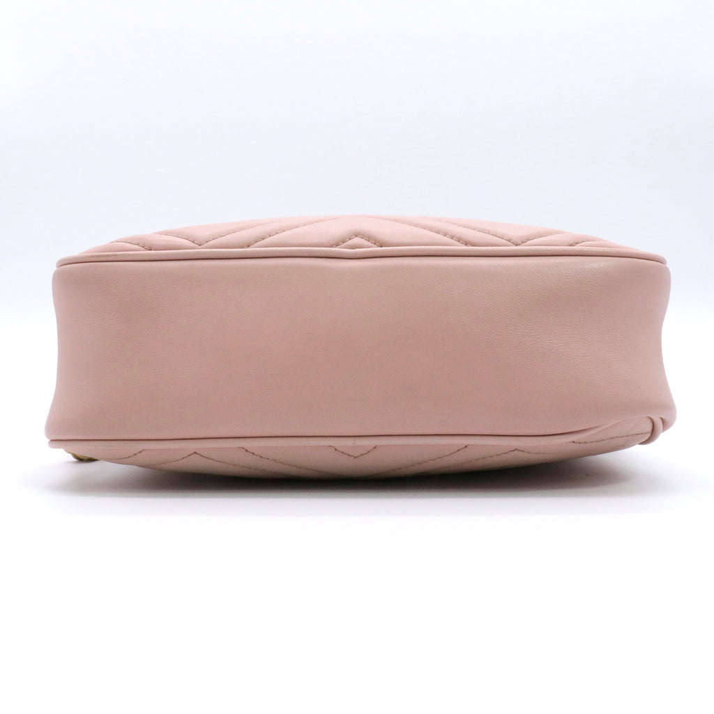 Calfskin Matelasse Small GG Marmont Chain Shoulder Bag twins